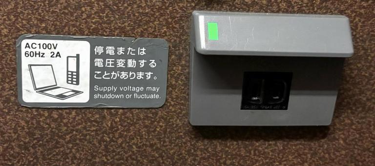 電車のコンセント 電車のコンセント 電車,新幹線,電気の写真素材
