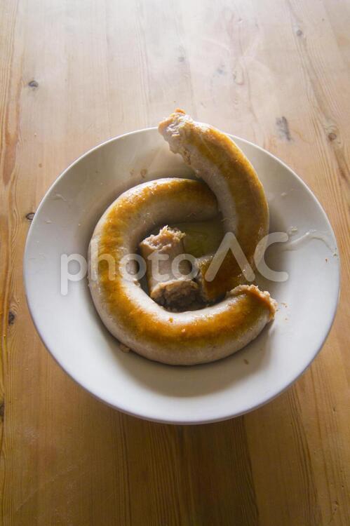 焼いた長いソーセージ ソーセージ,長いソーセージ,肉の写真素材