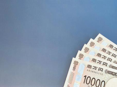 Five 10,000 yen bills (blue background), JPG Five 10,000 yen bills (blue background), JPG