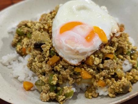 ドライカレー ドライカレー,カレー,ひき肉の写真素材