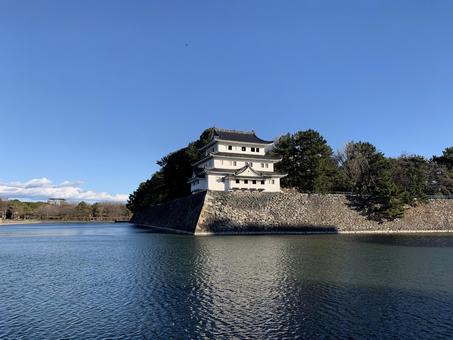 名古屋城の西北隅櫓 名古屋城,西北隅櫓,外堀の写真素材