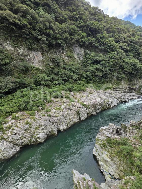 小歩危峡（2025年6月） 山,風景,景色の写真素材