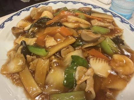 五目焼きそば 五目焼きそば 五目焼きそば,鯖,揚げ物の写真素材