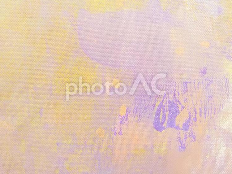 油彩抽象テクスチャ イエローパープル 背景素材,テクスチャ,イエローの写真素材