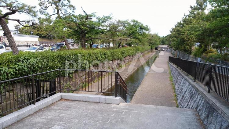 堀川　二条城周辺　京都 堀川,二条城周辺,京都の写真素材