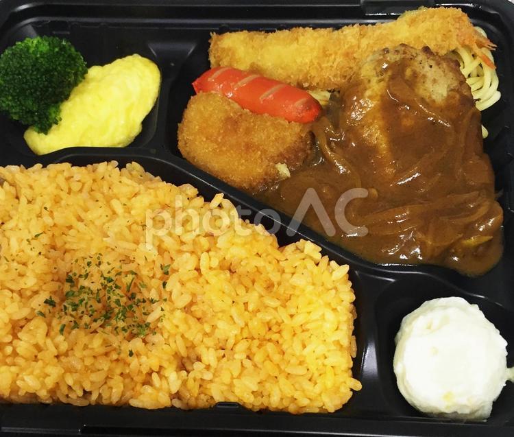 お弁当　テイクアウト 弁当,ランチ,日替わり弁当の写真素材
