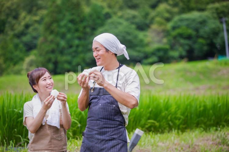 お米と農家 農家,お米,農業の写真素材