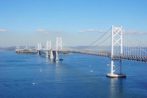瀬戸大橋02 瀬戸大橋,北備讃瀬戸大橋,南備讃瀬戸大橋の写真素材