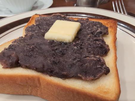 あんバタートーストです 珈琲,食器,食生活の写真素材