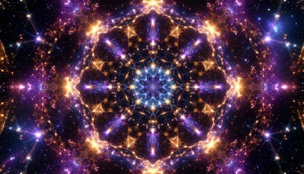 宇宙に広がる光の万華鏡 宇宙に広がる光の万華鏡の写真