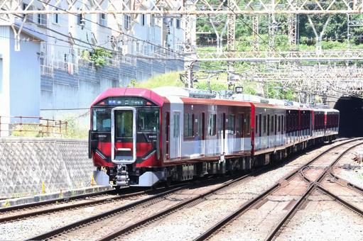 近鉄の新型一般車両8A系 電車 石切駅 近鉄の新型一般車両8A系 電車 石切駅 近鉄電車,新型,8a系の写真素材
