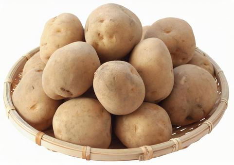 Potato (PSD with background transmission / cut-out pass), картофель, барон, питание, JPG and PSD