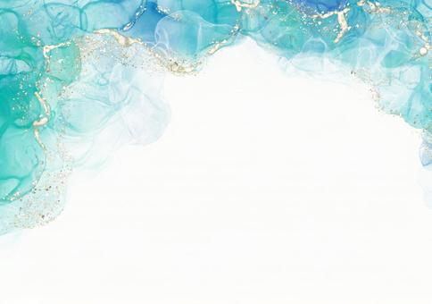Background Texture Alcohol Ink Watercolor Art Lame Glitter Gold Powder Blue Emerald Blue Background Texture Alcohol Ink Watercolor Art Lame Glitter Gold Powder Blue Emerald Blue
