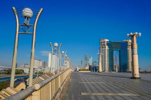 お台場の未来的な街並み お台場の未来的な街並み お台場,東京,日本の写真素材