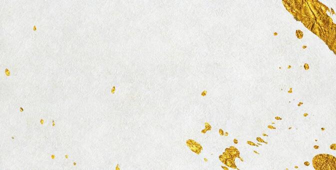 白和紙に金の模様が描かれた高級感ある背景 和紙,背景,白の写真素材