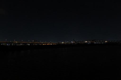 千住新橋からの夜景 千住新橋からの夜景の写真