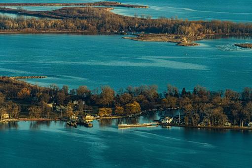 トロントの穏やかな水辺 トロント,カナダ,水辺の写真素材