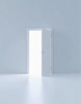 扉の開いているドア 扉の開いているドアの写真
