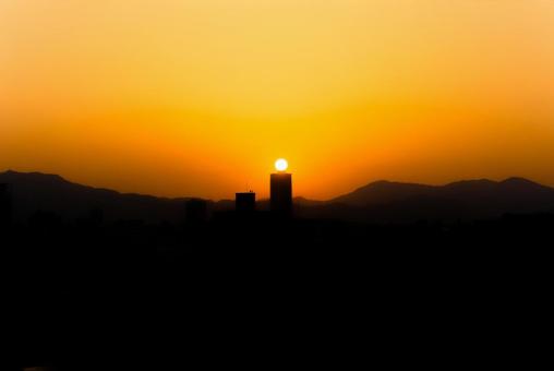 夕日 夕日の写真