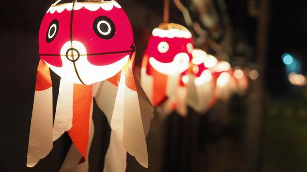 優雅でユーモラス！柳井金魚ちょうちん祭り 山口県,柳井,金魚の写真素材