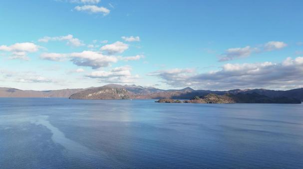 十和田湖　秋 十和田湖,湖,湖畔の写真素材