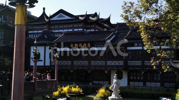 上海　豫園　伝統建築 上海,豫園,中国の写真素材