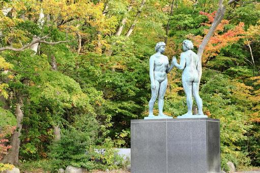 十和田湖の乙女の像 十和田湖の乙女の像の写真