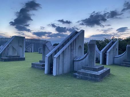夕暮れ時 県立ぐんま天文台 夕暮れ時 県立ぐんま天文台 サムラート・ヤントラ,夕暮れ時,夕方の写真素材