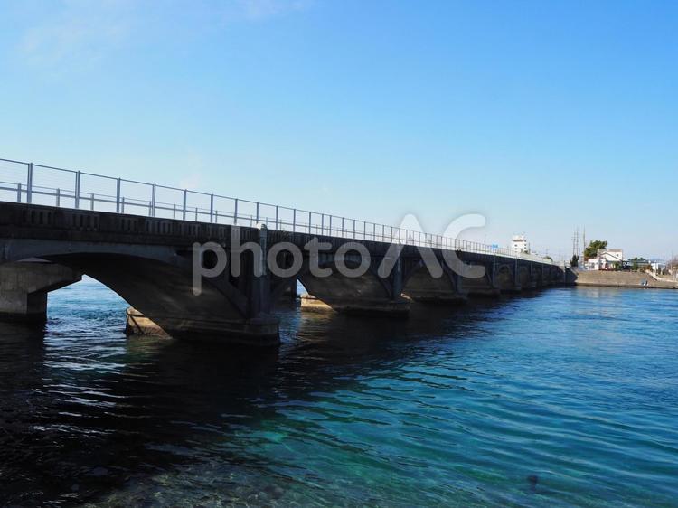 弁天島駅周辺の街並み（浜名湖） 鉄道橋,弁天島駅,浜名湖の写真素材