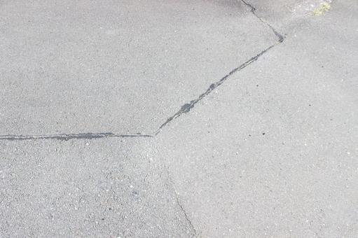 Photo, asphalt, crack, ground, 
