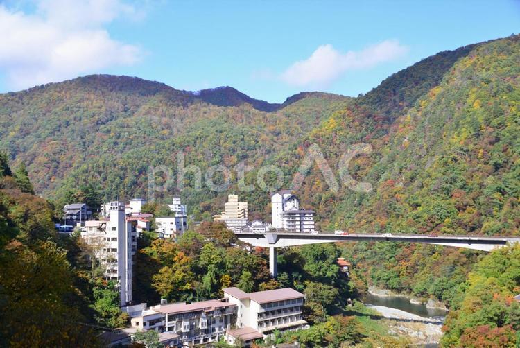 城下町の奥座敷　会津芦ノ牧温泉 会津,温泉地,芦ノ牧温泉の写真素材