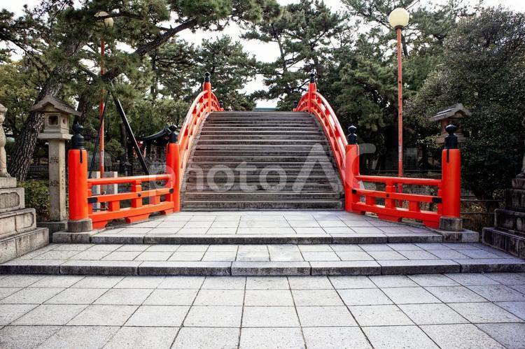 太鼓橋のイメージ素材 太鼓橋,橋,住吉大社の写真素材