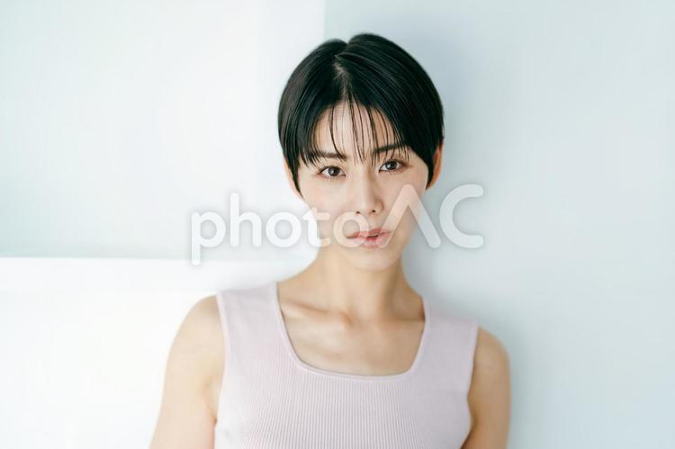 若い日本人女性の美容イメージ 若い女性,ビューティー,美容の写真素材