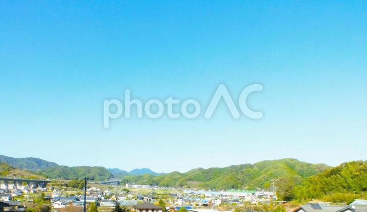 新東名高速道路の橋梁が見える穏やかな風景 高速道路,新東名,橋梁の写真素材