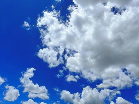 青空と雲 青空と雲の写真