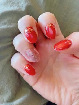 秋ネイル ネイル,nail,ジェルネイルの写真素材