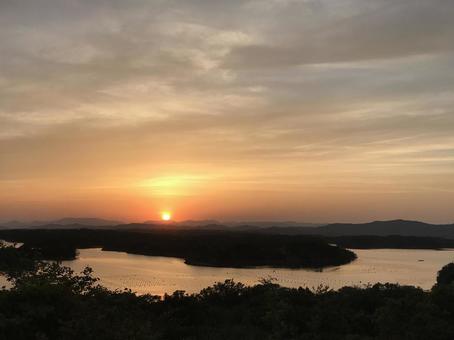夕暮れの海 夕暮れの海の写真