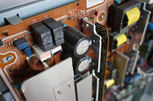 機械の基盤 機械の基盤 機械,プリント基盤,電解コンデンサーの写真素材