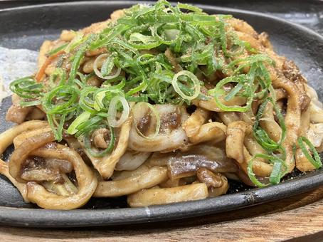 北九州発祥焼きうどん 焼きうどん,鉄板,北九州発祥の写真素材