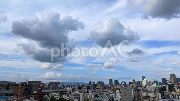 街並みときれいな青空 街並み,町,日本の写真素材