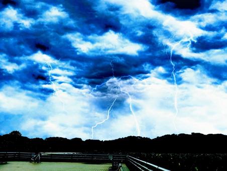 雷雨 雷雨 雷雨,雷,雷鳴の写真素材