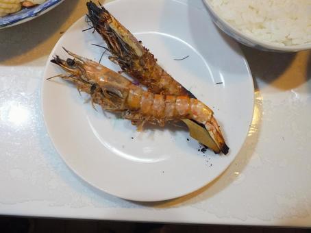 クルマエビの素焼き クルマエビの素焼き クルマエビ,エビ,食べ物の写真素材