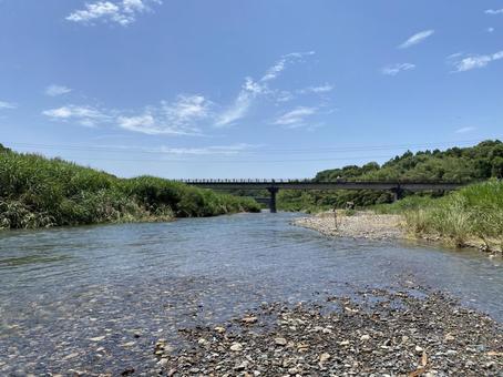 夏の川 夏の川の写真