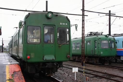 Photo, kumamoto electric railway, kita-kumamoto station, 5000 series, 