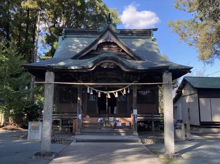 溝口竈門神社・拝殿 竈門神社,福岡県筑後市,鬼滅の刃の写真素材