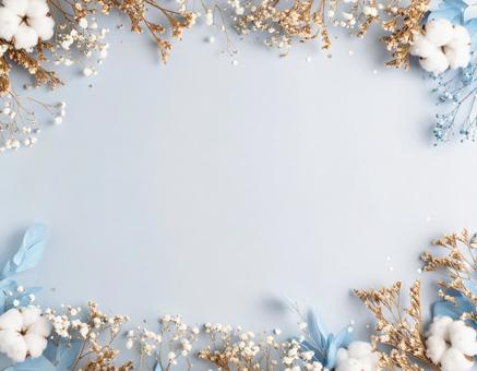 ドライフラワーのテキストフレーム ドライフラワーのテキストフレームの写真