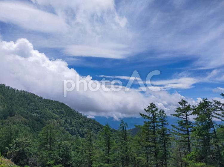 初夏の風景 初夏,山,自然の写真素材
