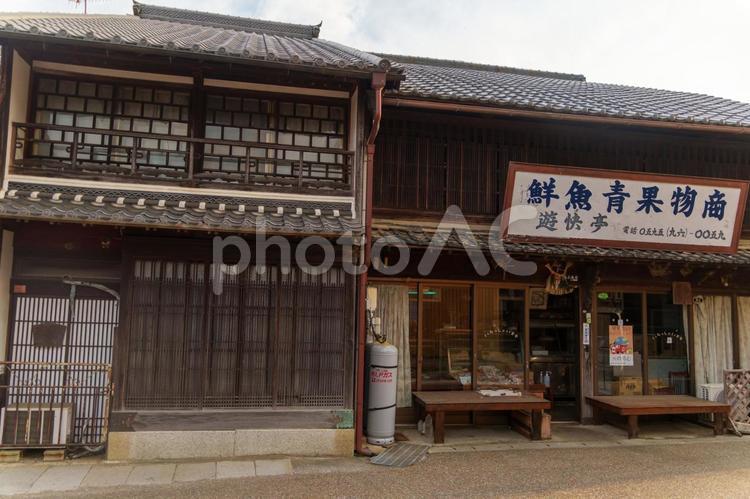 関宿、町屋の街並み 関宿,町屋,街並みの写真素材