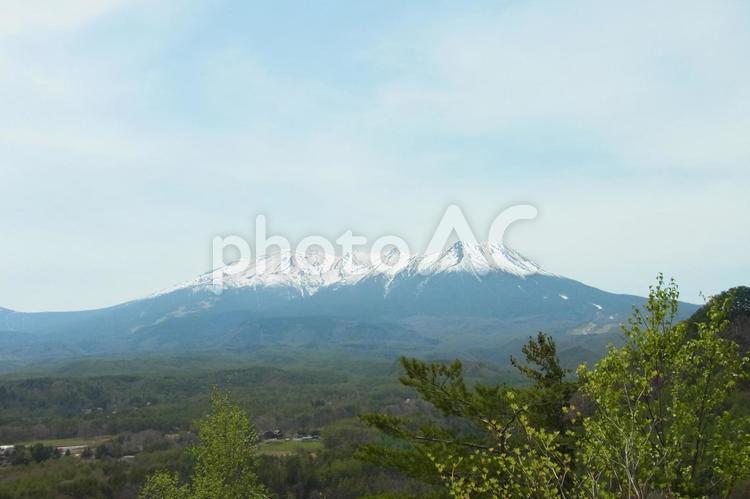 御嶽山　独立峰　日本百名山　信仰の山 御嶽山,日本百名山,独立峰の写真素材