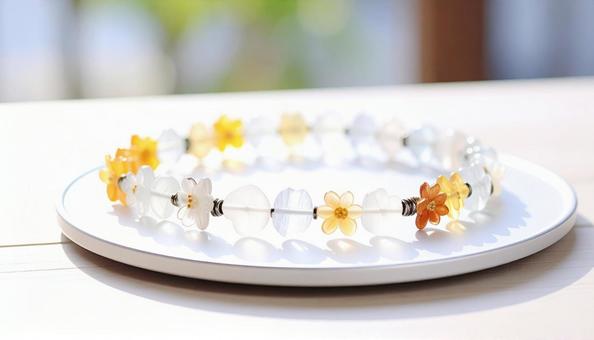 ガラスの美しいブレスレットの写真